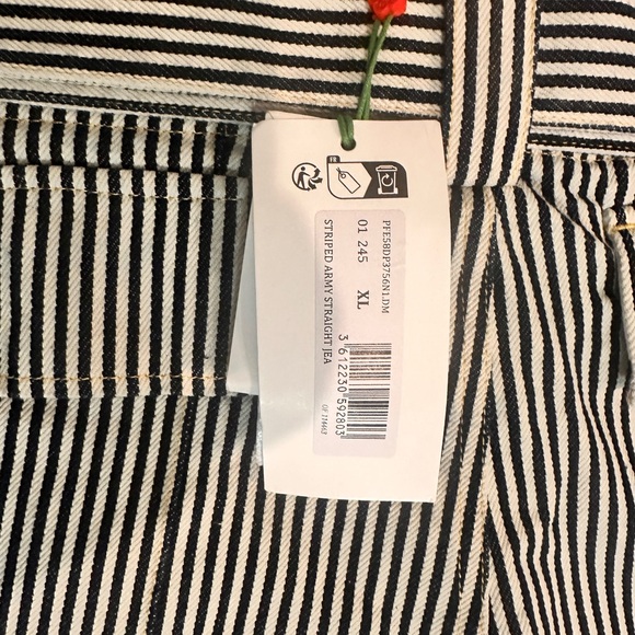 KENZO STRIPED ARMY STRAIGHT JEANS - Picture 6 of 11